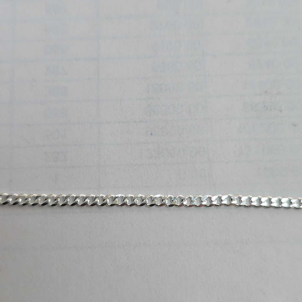 CADENA TEJIDO BARBADO PLATA .925 55 CM 5.3 GR (NUEVO)