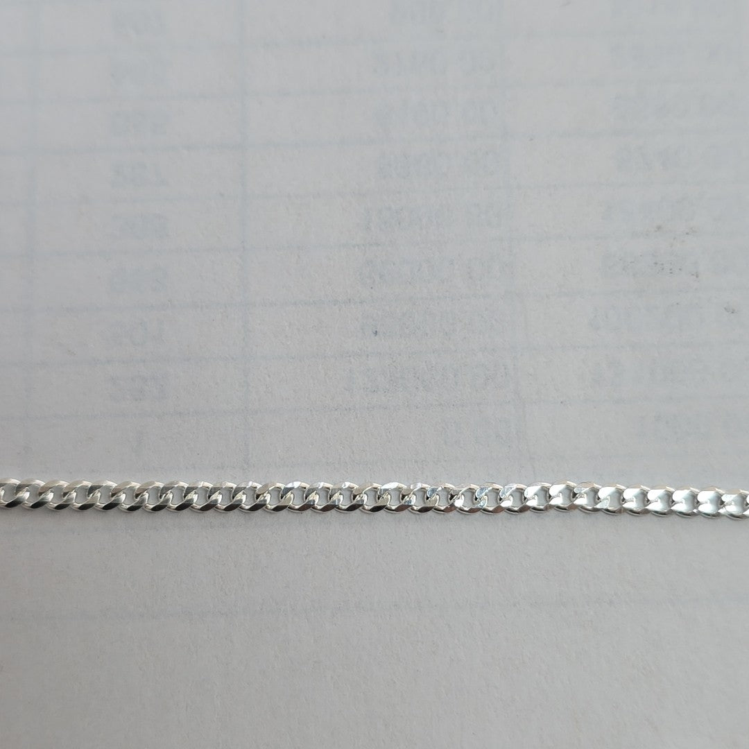 CADENA TEJIDO BARBADO PLATA .925 55 CM 5.3 GR (NUEVO)