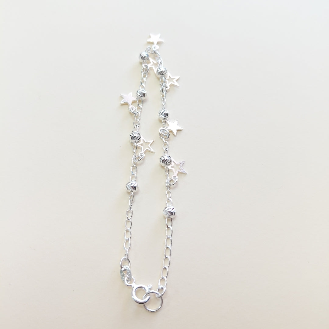 PULSERA TEJIDO ESPECIAL PLATA .925 18 CM 3.1 GR (NUEVO)