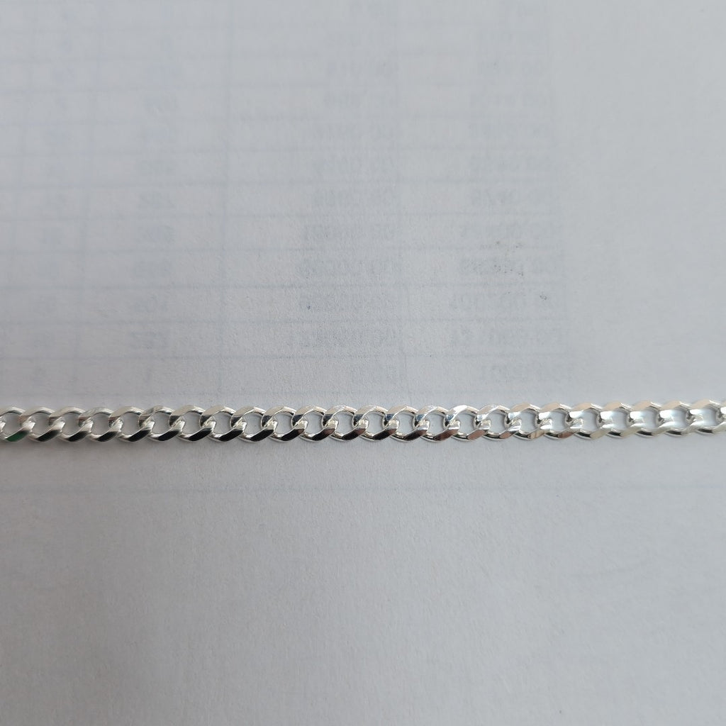 CADENA TEJIDO BARBADO PLATA .925 55 CM 12.7 GR (NUEVO)