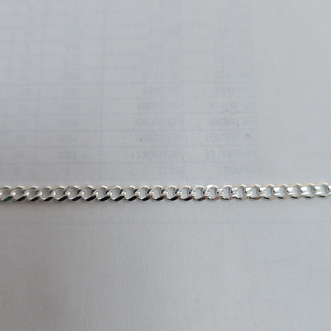 CADENA TEJIDO BARBADO PLATA .925 55 CM 12.7 GR (NUEVO)