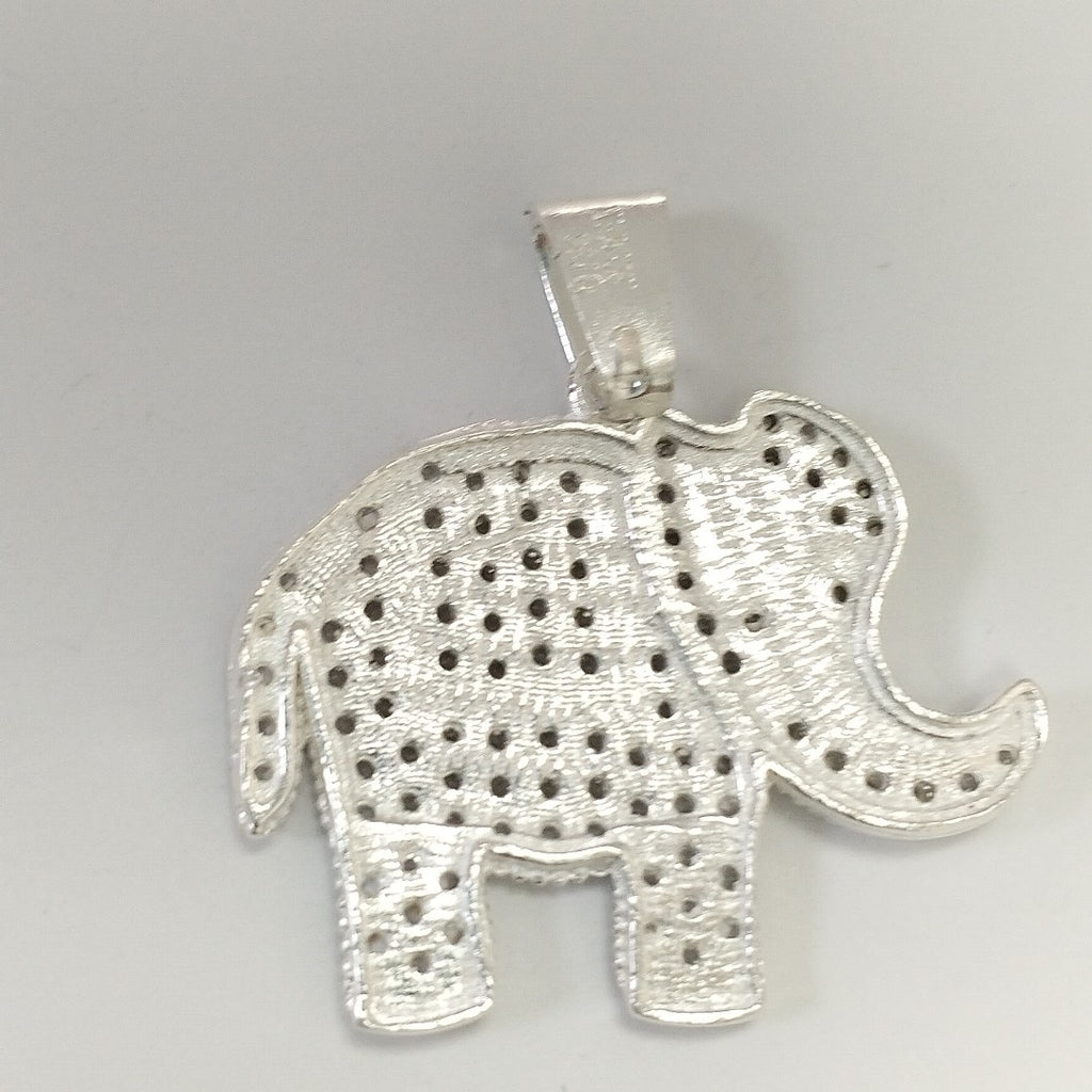 DIJE ELEFANTE C/CIRCONIAS PLATA .925 5.4 GR (NUEVO)
