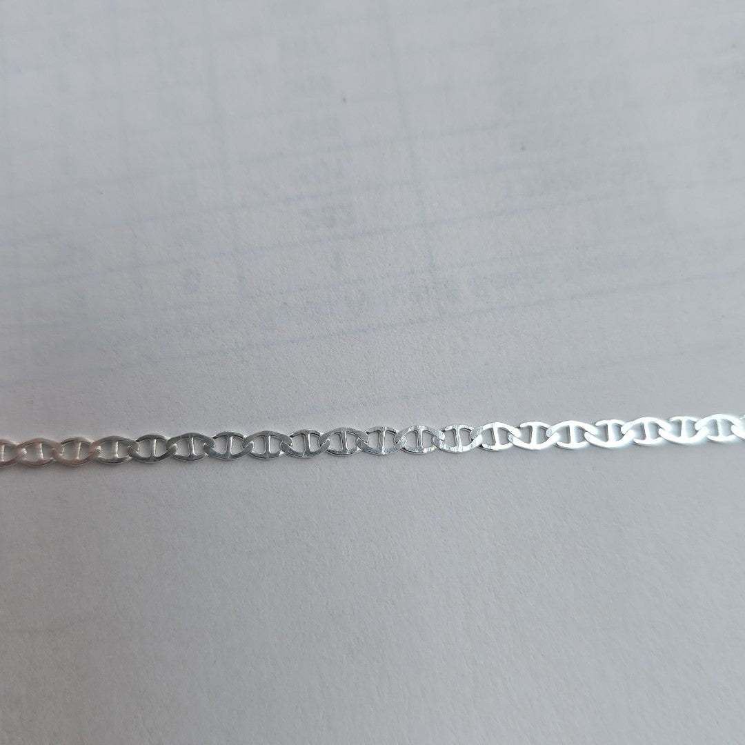 CADENA TEJIDO GUCHI PLATA .925 60 CM 3.7 GR (NUEVO)