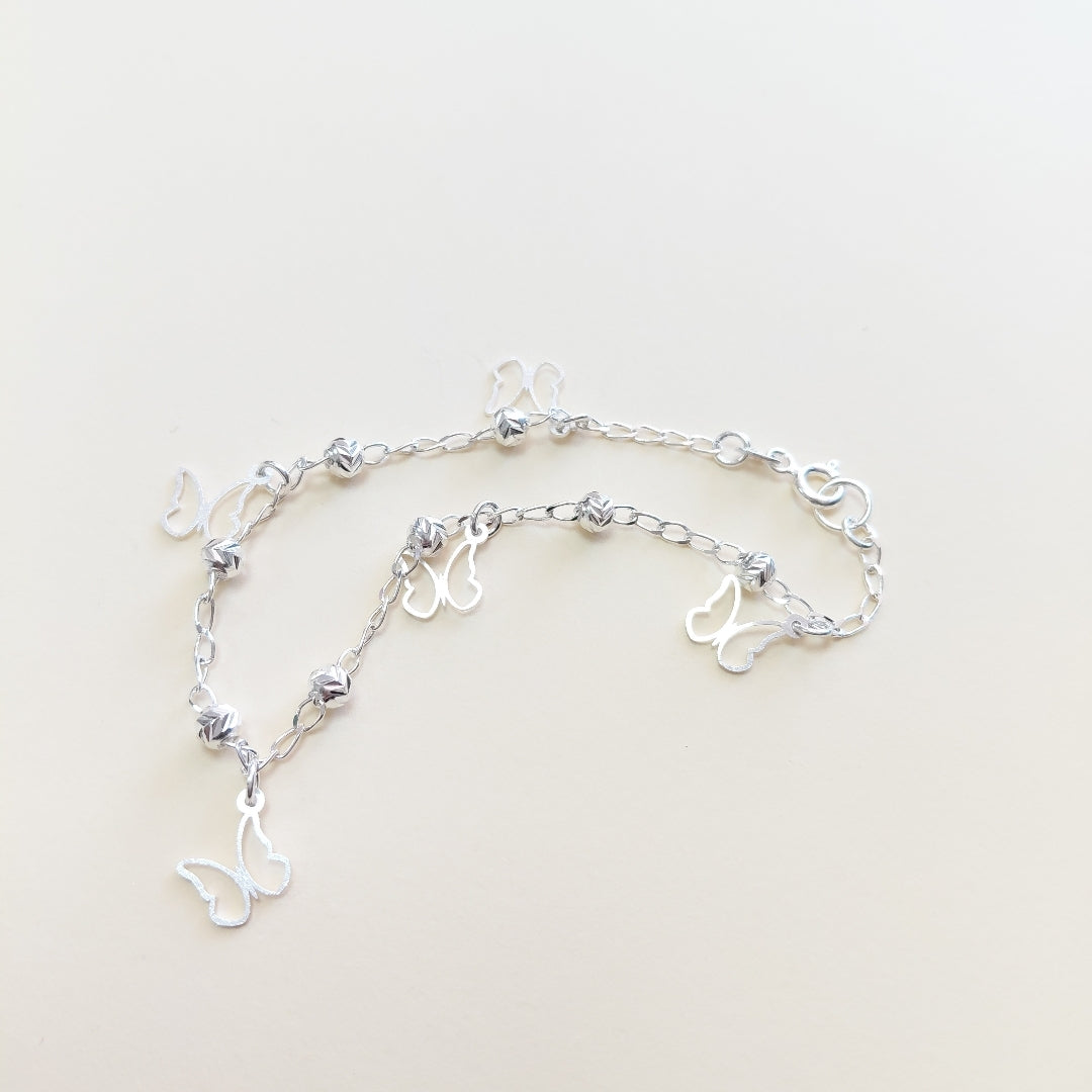 PULSERA TEJIDO ESPECIAL PLATA .925 18 CM 2.8 GR (NUEVO)