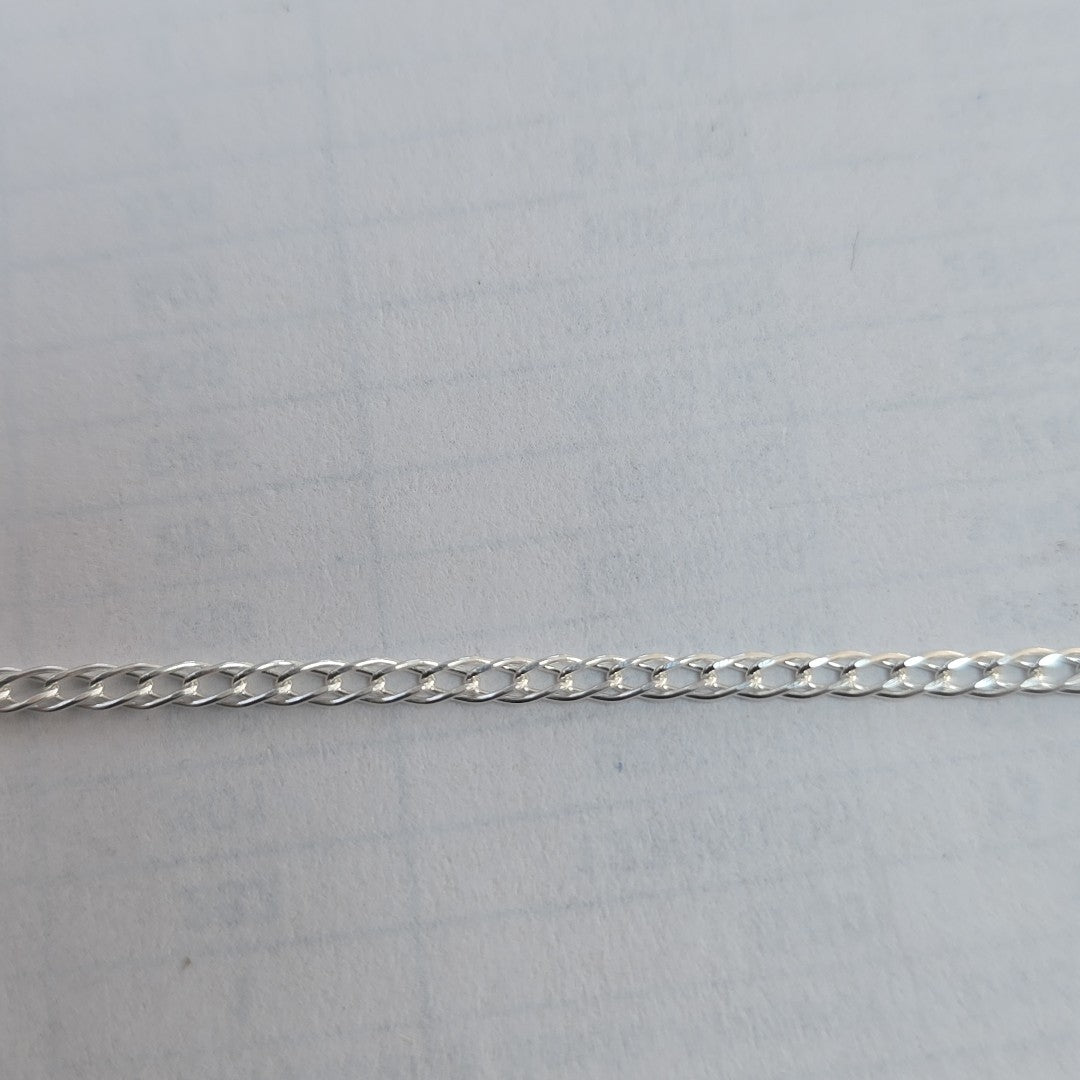 CADENA TEJIDO ESLABONES PLATA .925 50 CM 3.5 GR (NUEVO)
