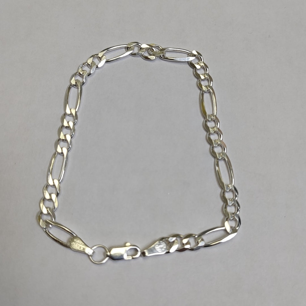 PULSERA TEJIDO 3X1 PLATA .925 18 CM 6.2 GR (NUEVO)