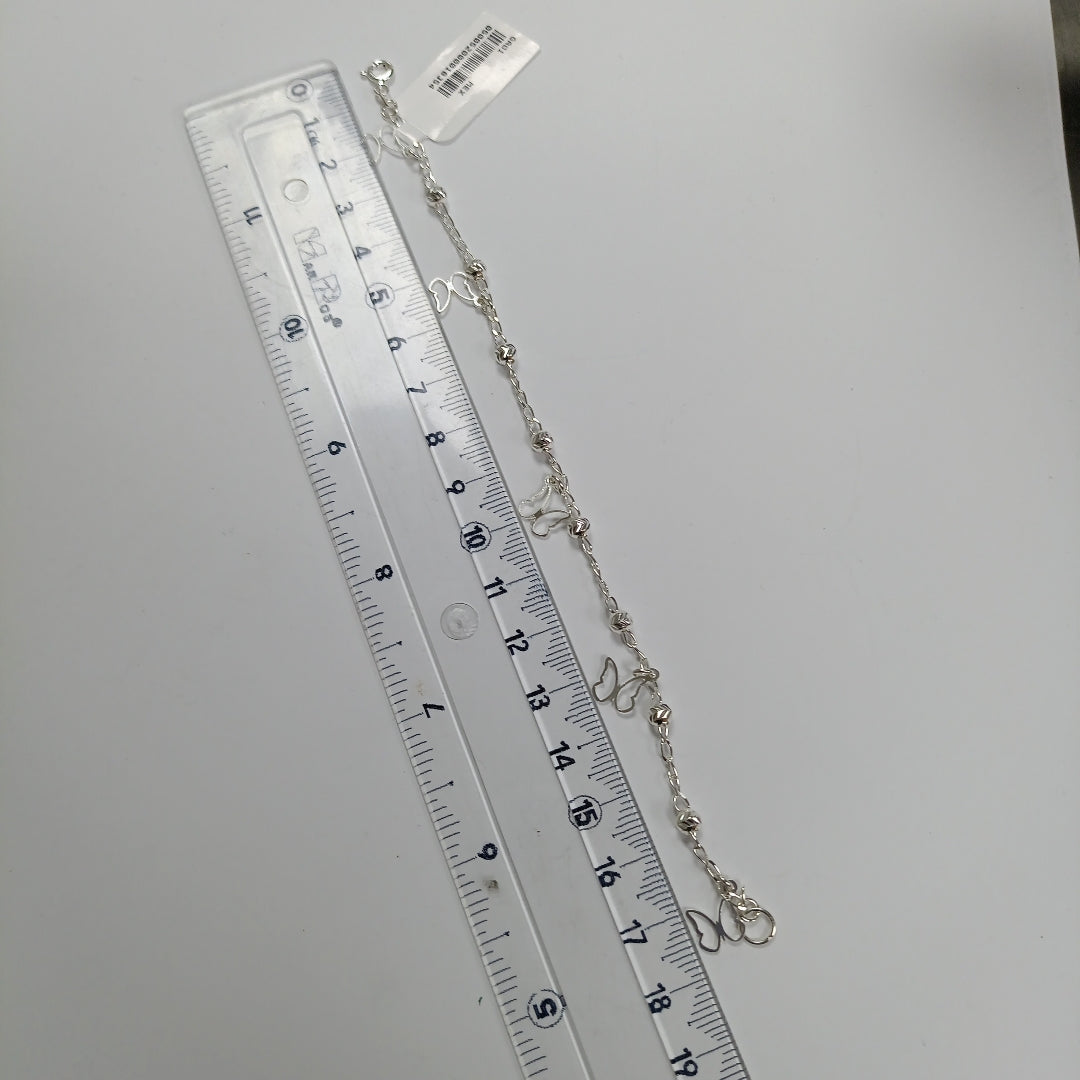 PULSERA TEJIDO ESPECIAL PLATA .925 18 CM 2.8 GR (NUEVO)