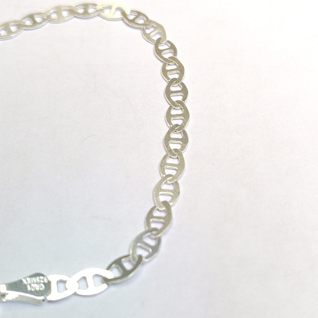 PULSERA TEJIDO GUCHI PLATA .925 18 CM 2.7 GR (NUEVO)