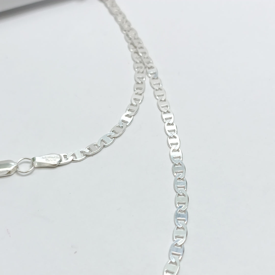 CADENA TEJIDO GUCHI PLATA .925 60 CM 10.2 GR (NUEVO)