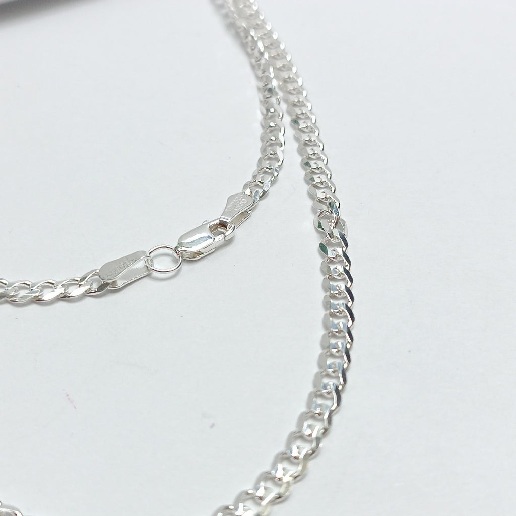 CADENA TEJIDO BARBADO PLATA .925 55 CM 12 GR (NUEVO)