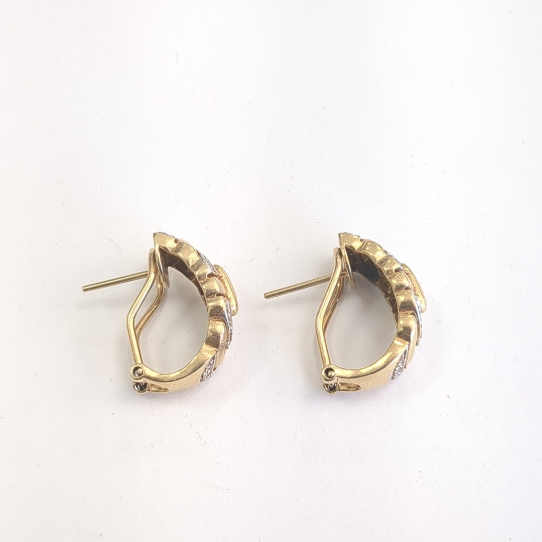 ARRACADAS PAR ORO 14 K 8.2 GRMS (SEMINUEVO)