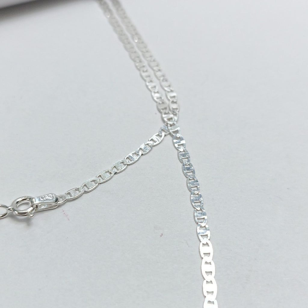 CADENA TEJIDO ESPEJO PLATA .925 55 CM 3.6 GR (NUEVO)
