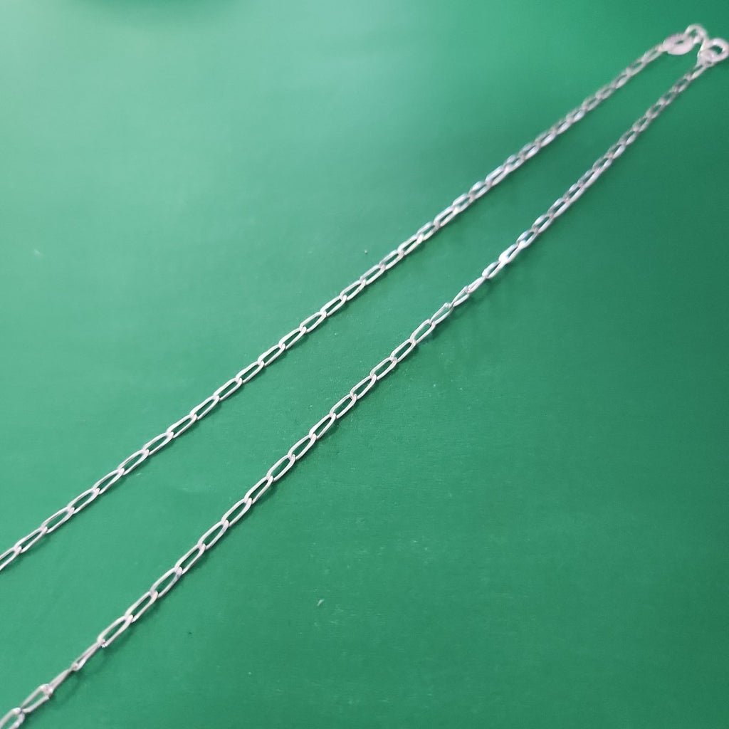 CADENA TEJIDO ESLABONES PLATA .925 60 CM 2.7 GR (NUEVO)