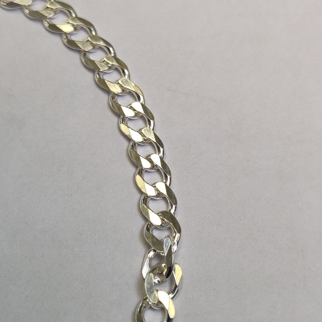 PULSERA TEJIDO BARBADA PLATA .925 16 CM 4 GR (NUEVO)