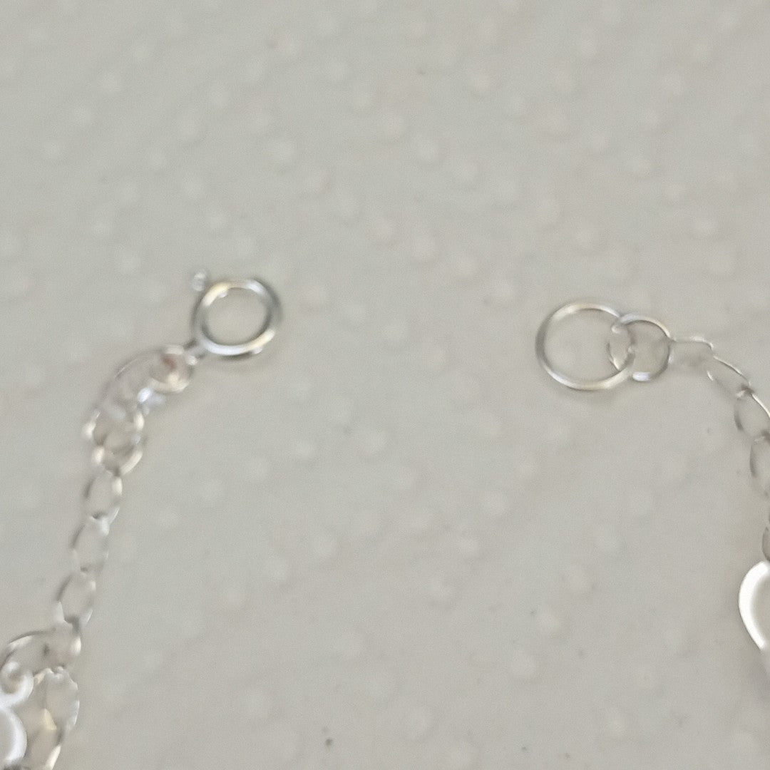 PULSERA TEJIDO ESPECIAL PLATA .925 18 CM 2.7 GR (NUEVO)