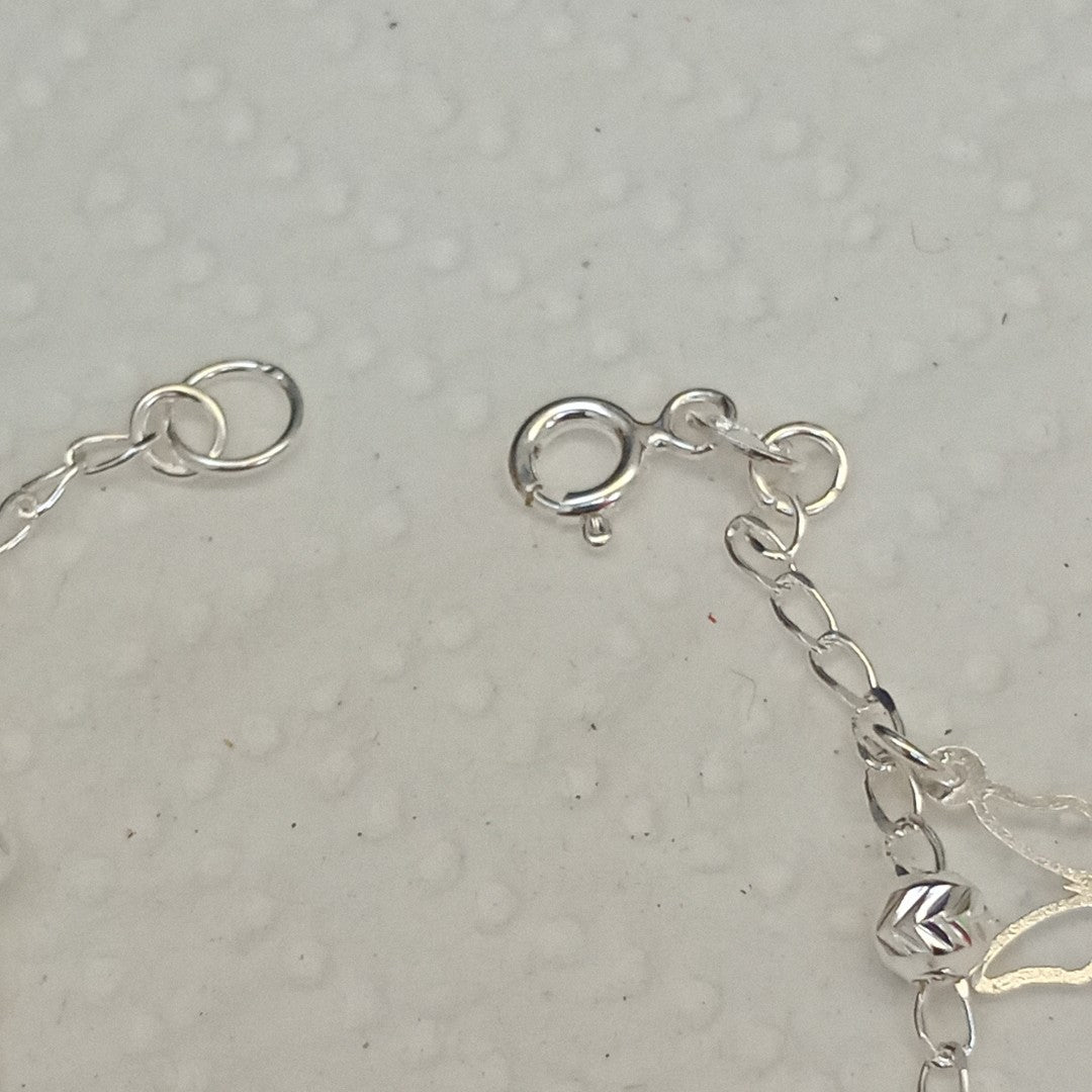 PULSERA TEJIDO ESPECIAL PLATA .925 18 CM 2.9 GR (NUEVO)