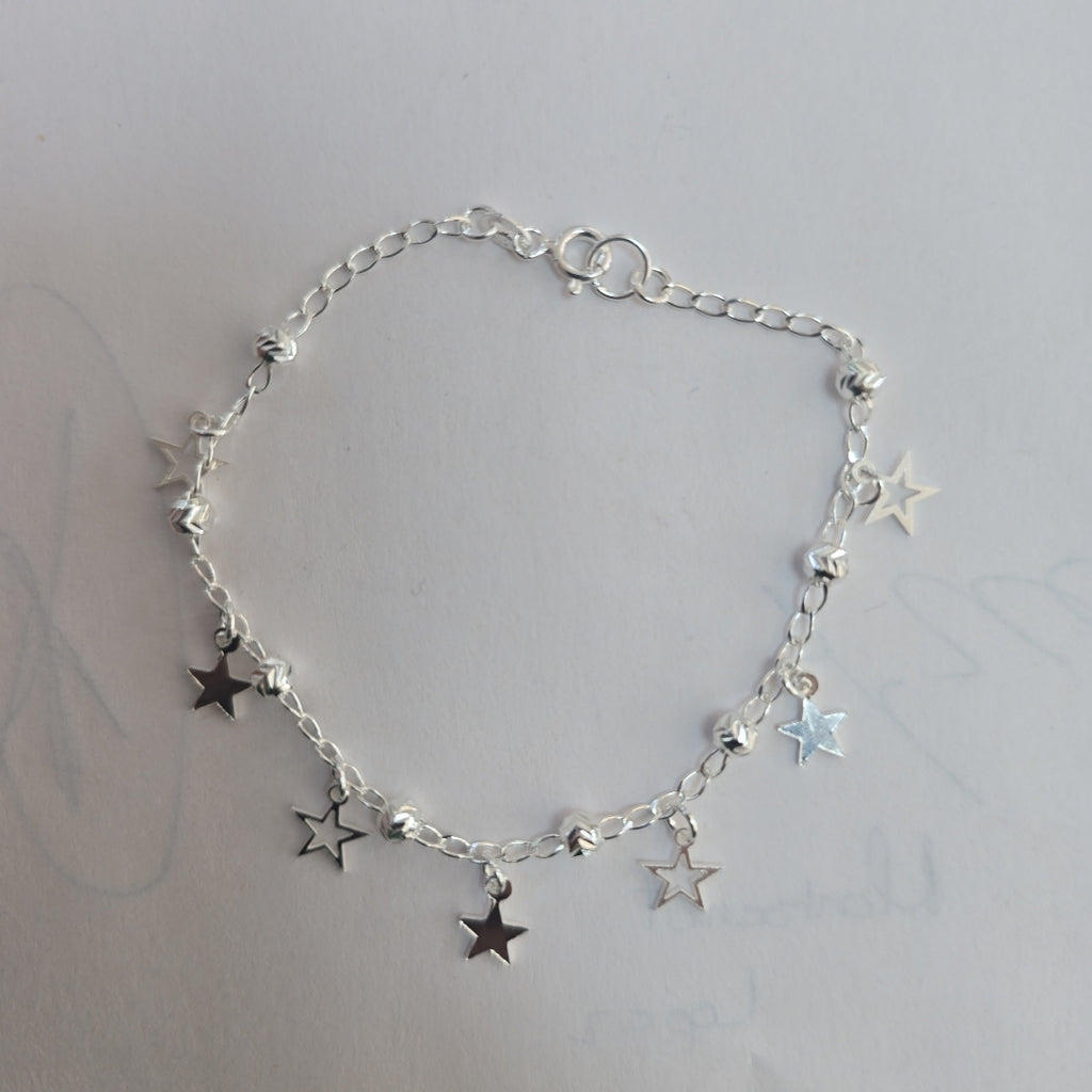PULSERA TEJIDO ESPECIAL PLATA .925 18 CM 3.1 GR (NUEVO)
