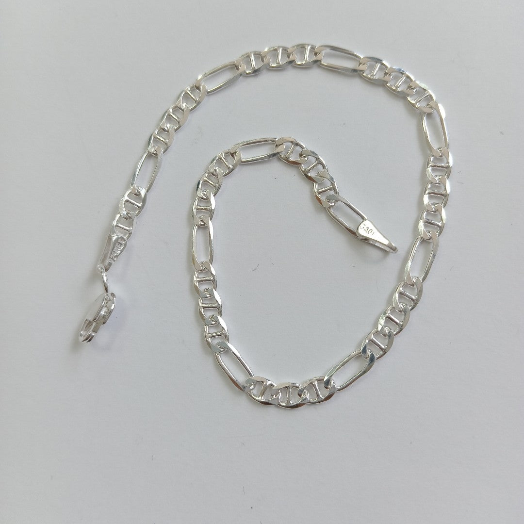 PULSERA TEJIDO 3X1 PLATA .925 16 CM 2.8 GR (NUEVO)