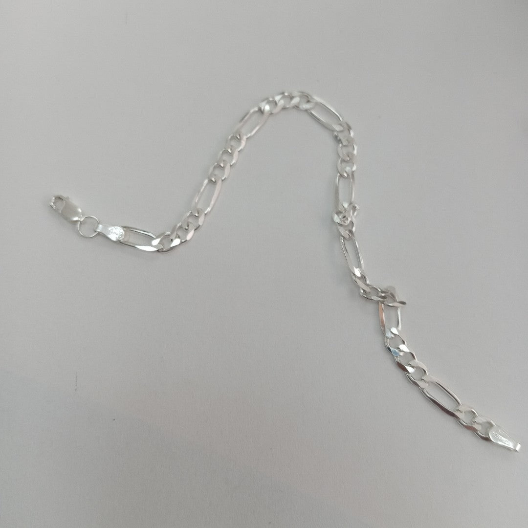 PULSERA TEJIDO 3X1 PLATA .925 18 CM 6 GR (NUEVO)