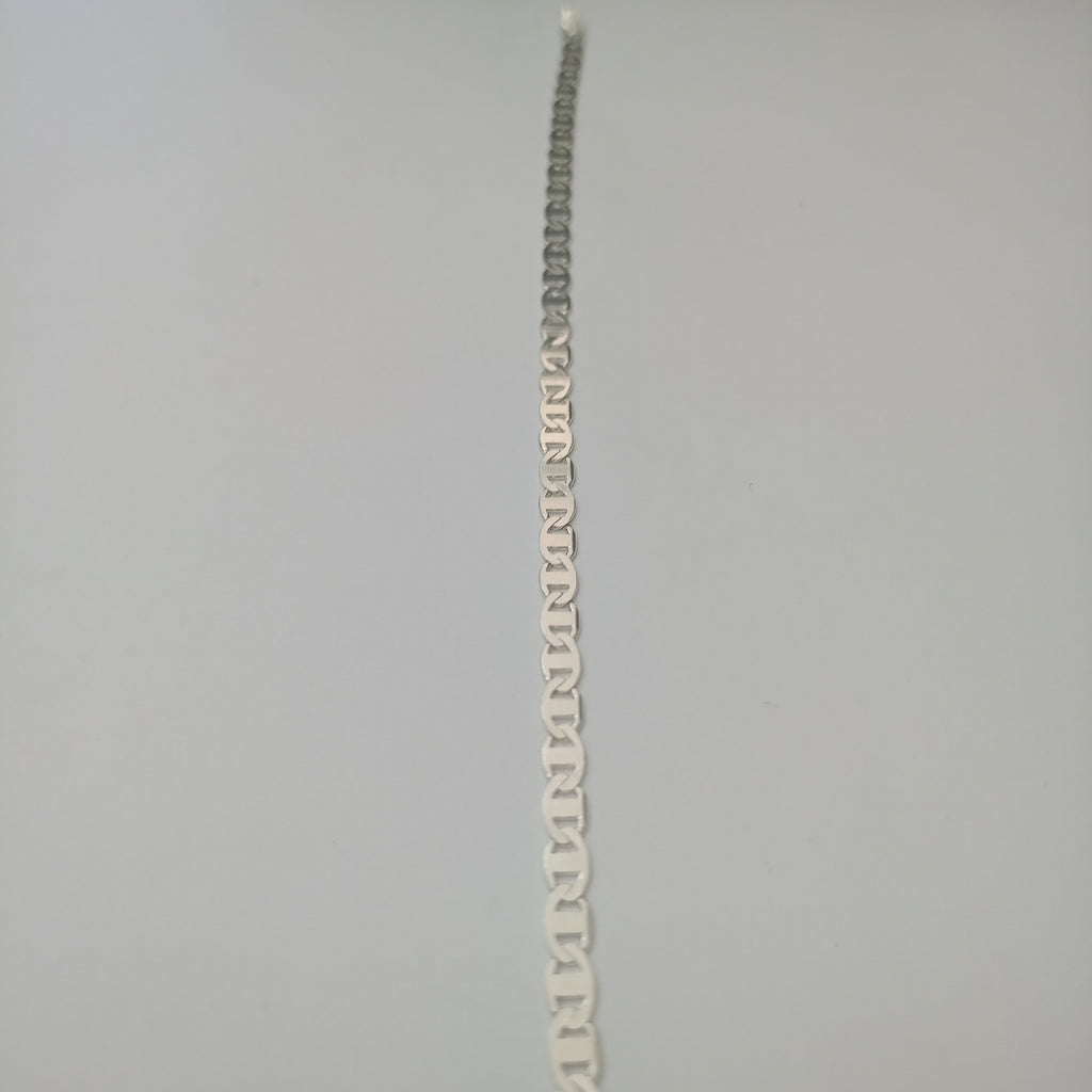 PULSERA TEJIDO GUCHI PLATA .925 18 CM 2.9 GR (NUEVO)