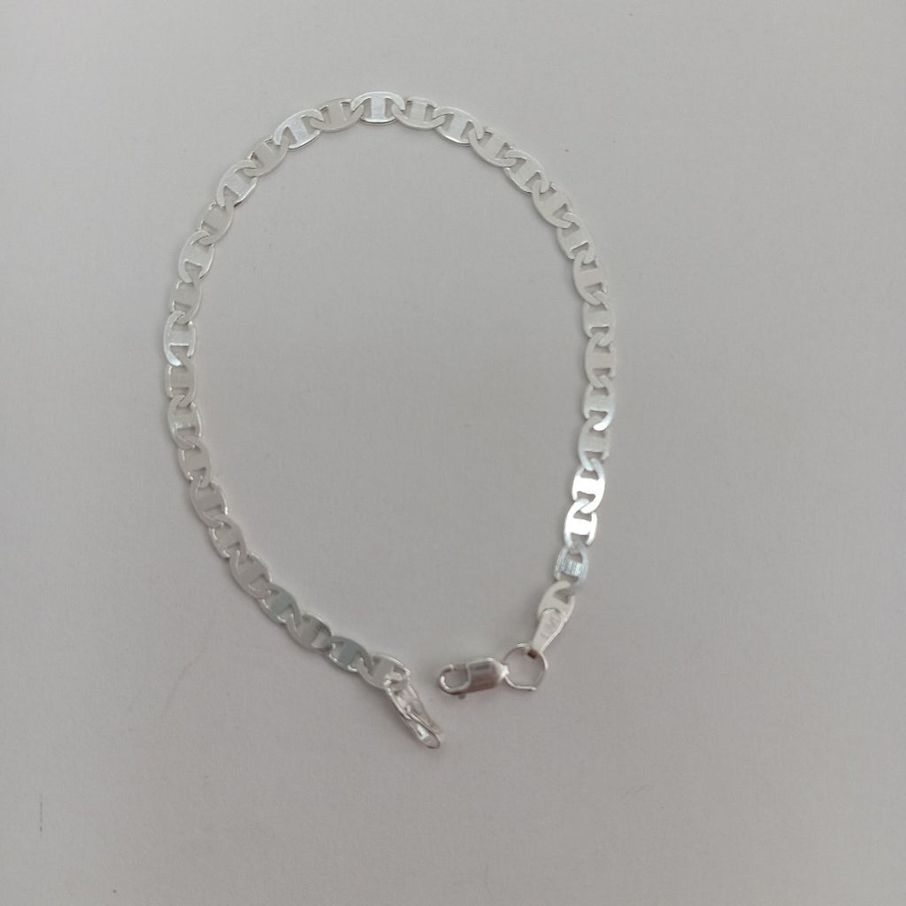 PULSERA TEJIDO GUCHI PLATA .925 18 CM 2.9 GR (NUEVO)