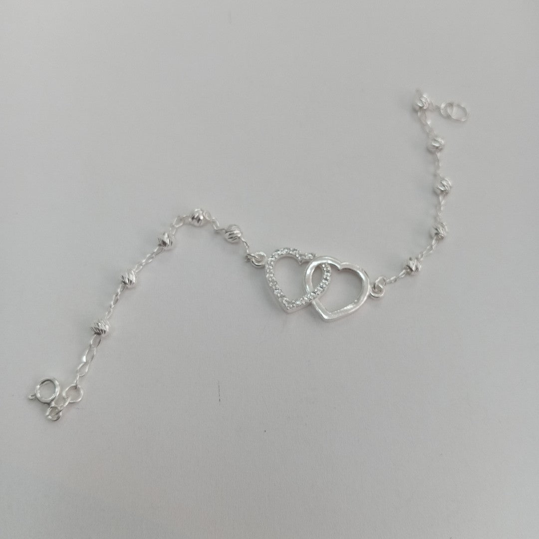 PULSERA TEJIDO TEJIDO ESPECIAL PLATA .925 18 CM 3.9 GR (NUEVO)