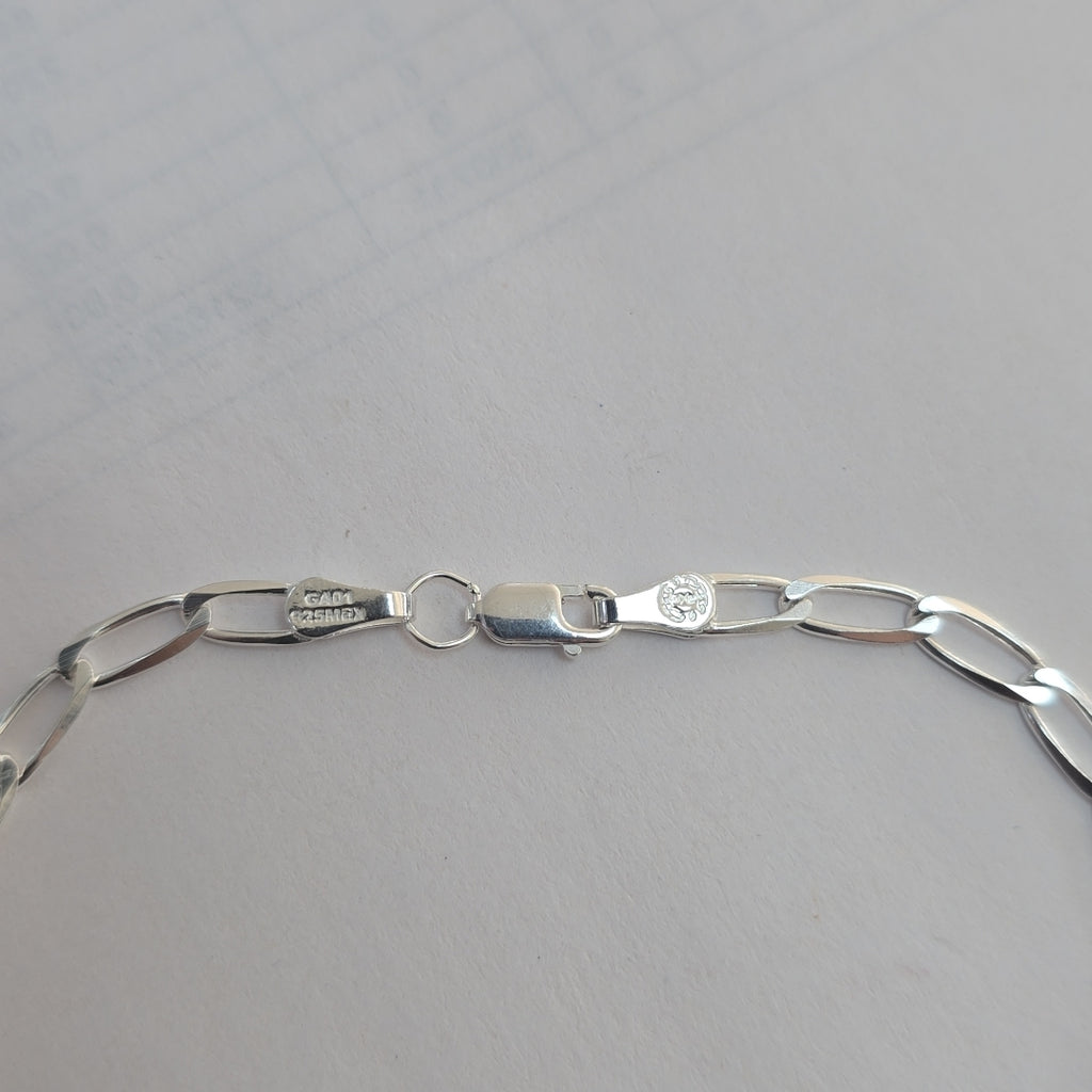PULSERA TEJIDO ESLABONES PLATA .925 21 CM 4.1 GR (NUEVO)