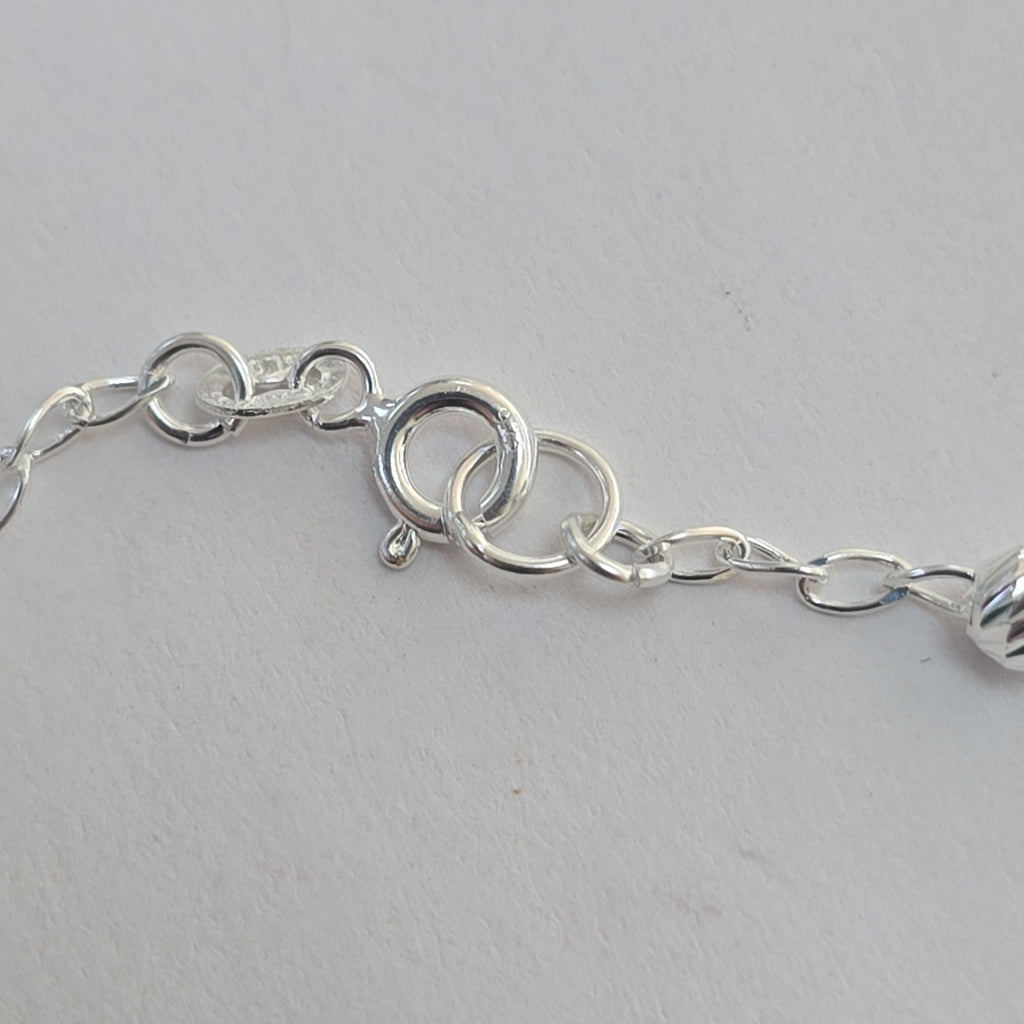 PULSERA TEJIDO TEJIDO ESPECIAL PLATA .925 18 CM 3.9 GR (NUEVO)
