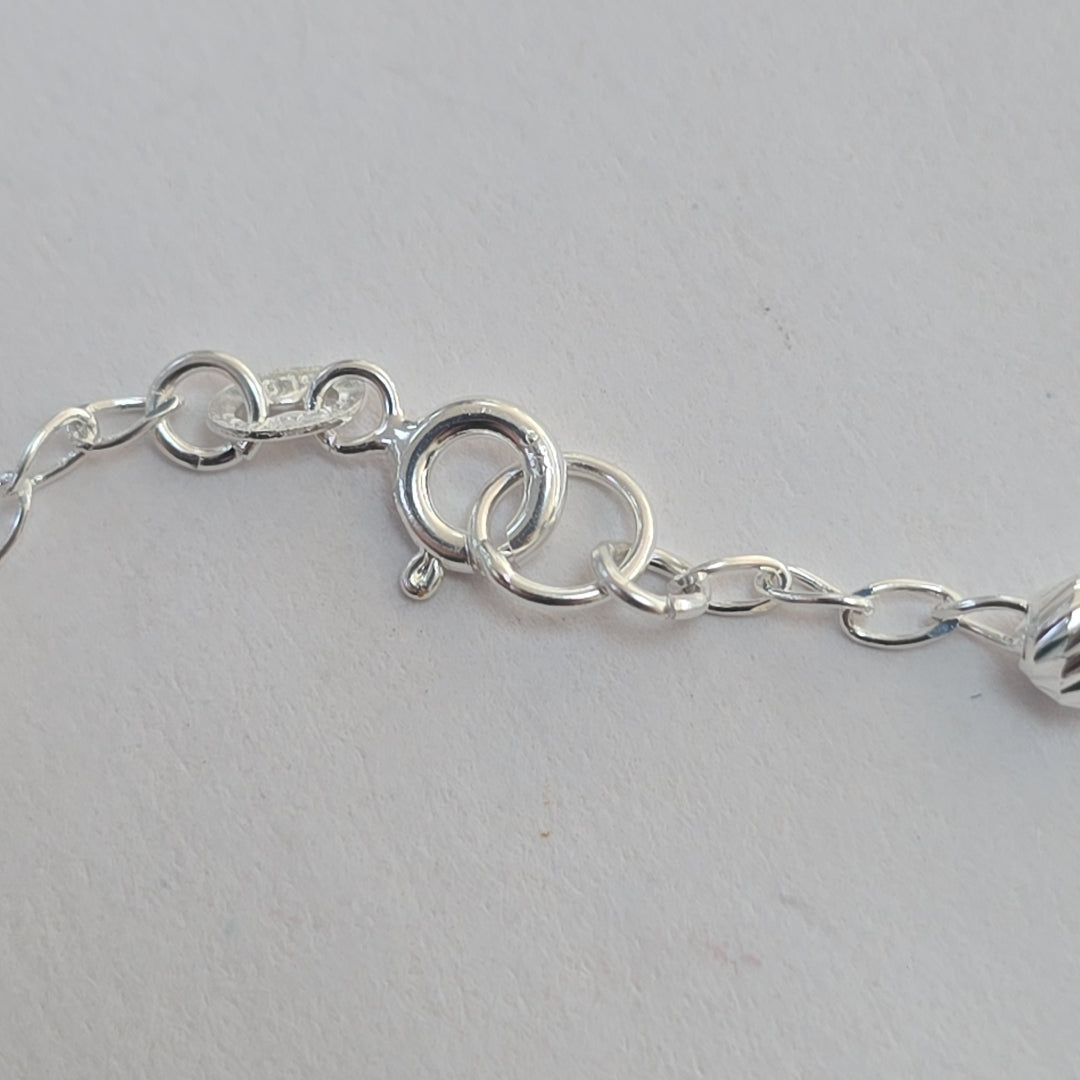 PULSERA TEJIDO TEJIDO ESPECIAL PLATA .925 18 CM 3.9 GR (NUEVO)