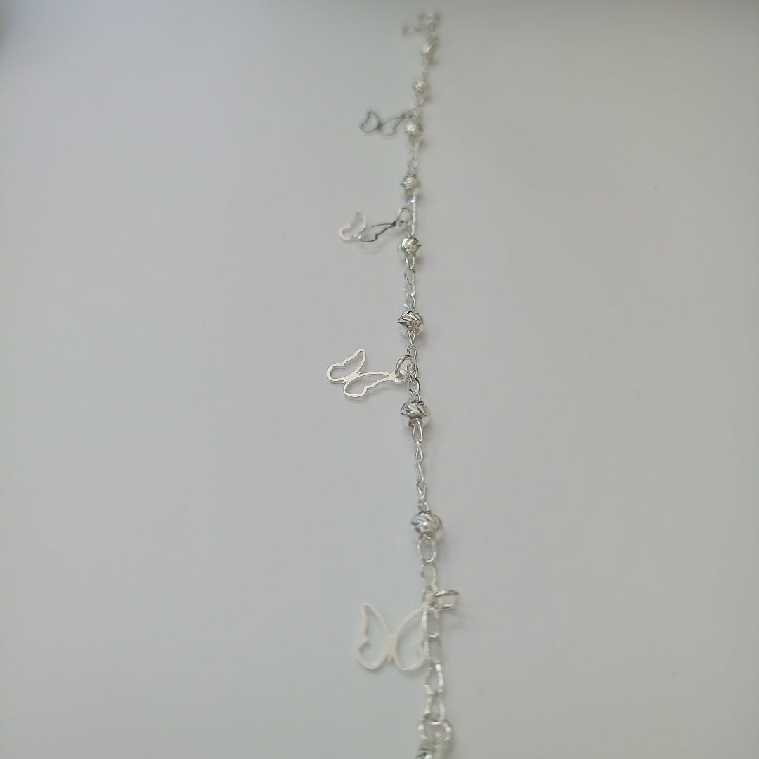 PULSERA TEJIDO ESPECIAL PLATA .925 18 CM 2.8 GR (NUEVO)