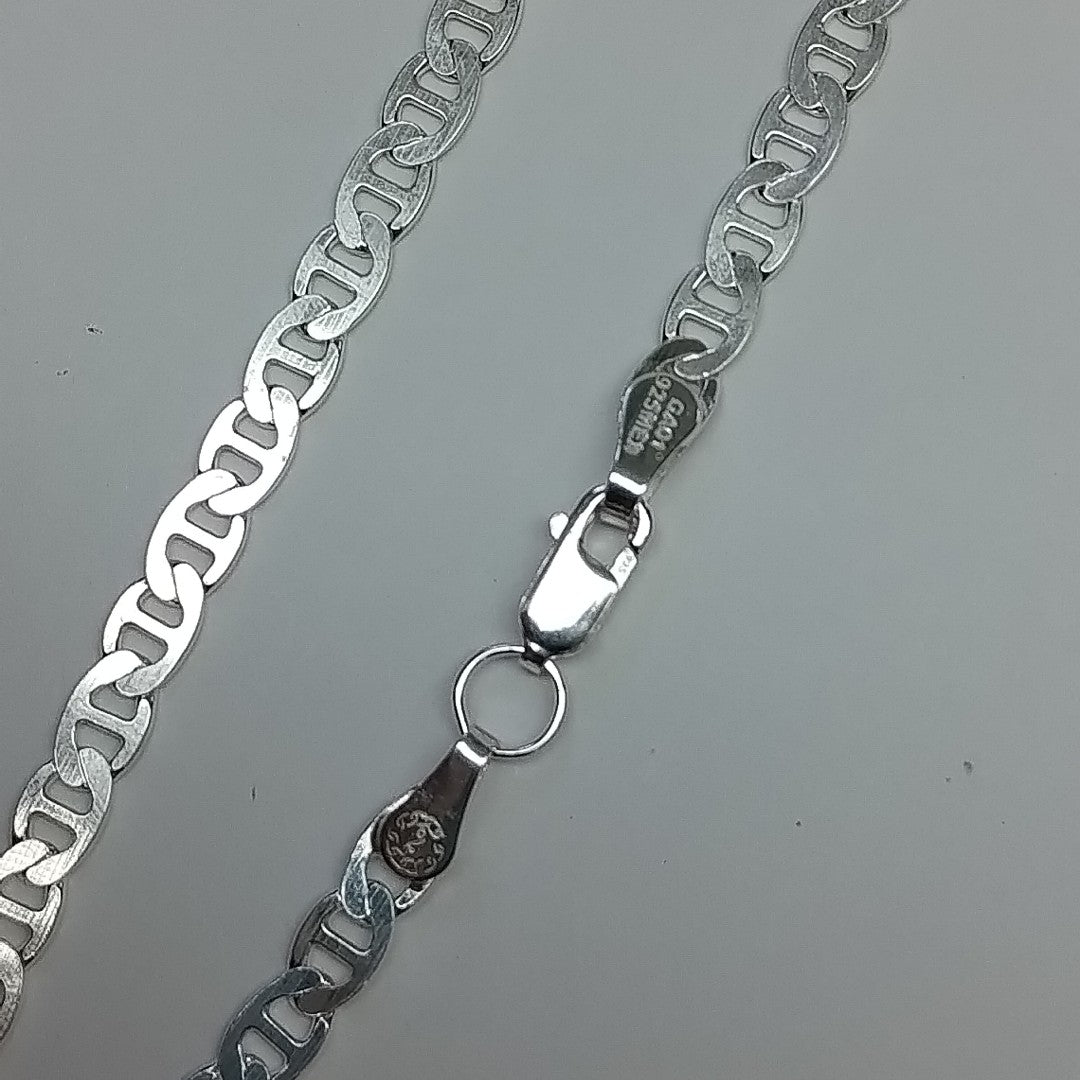 CADENA TEJIDO GUCHI PLATA .925 55 CM 12.5 GR (NUEVO)