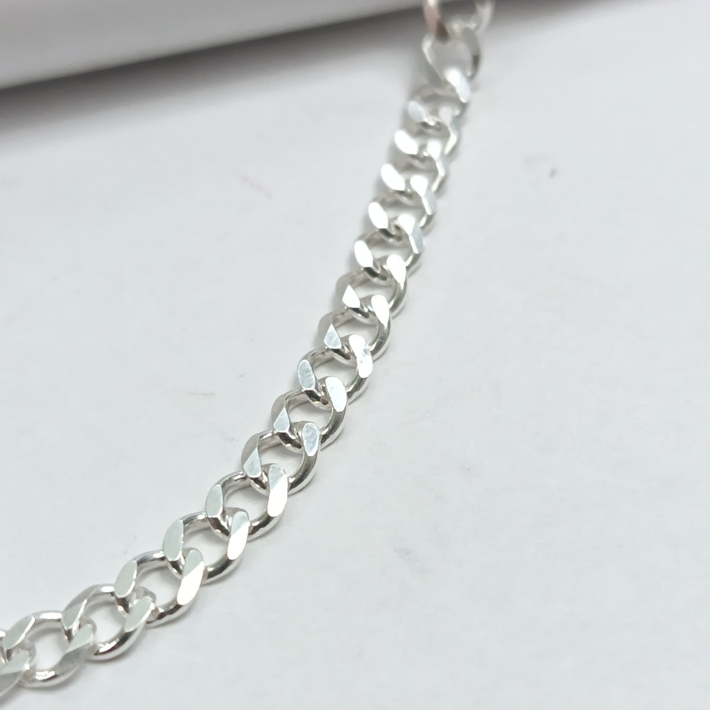 PULSERA TEJIDO BARBADA PLATA .925 18 CM 4.7 GR (NUEVO)