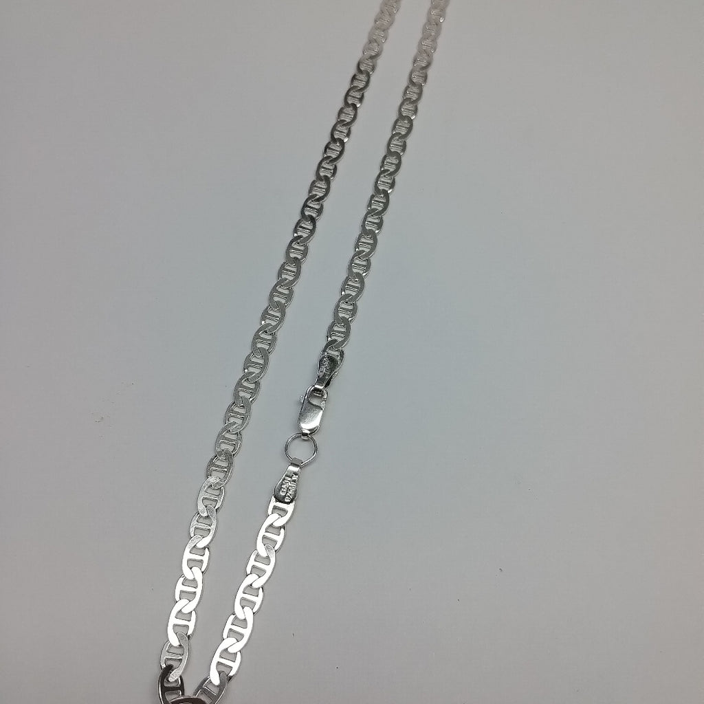 CADENA TEJIDO GUCHI PLATA .925 55 CM 13 GR (NUEVO)