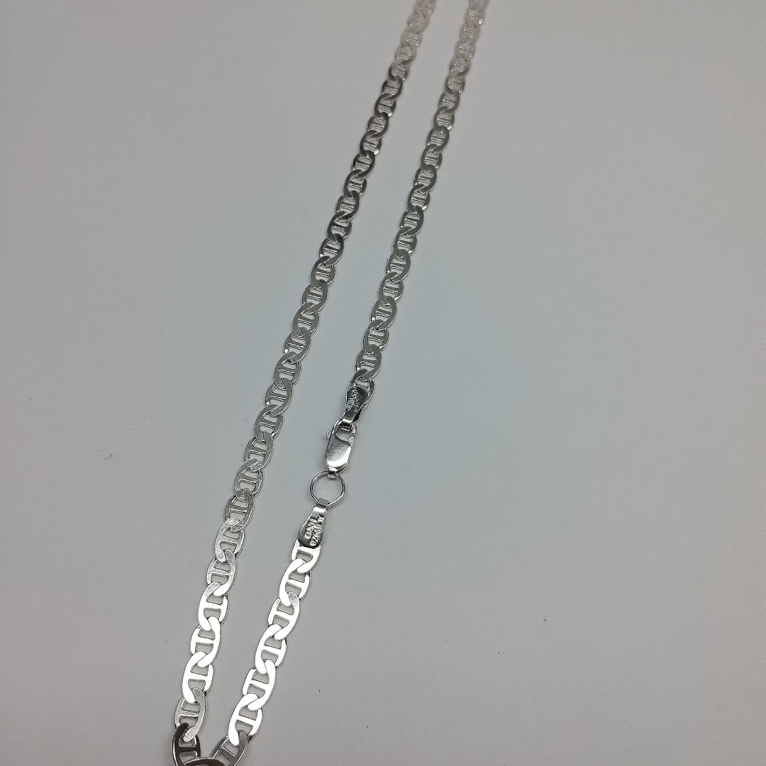 CADENA TEJIDO GUCHI PLATA .925 55 CM 13 GR (NUEVO)