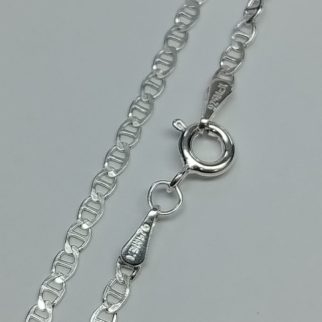 CADENA TEJIDO GUCHI PLATA .925 60 CM 4 GR (NUEVO)