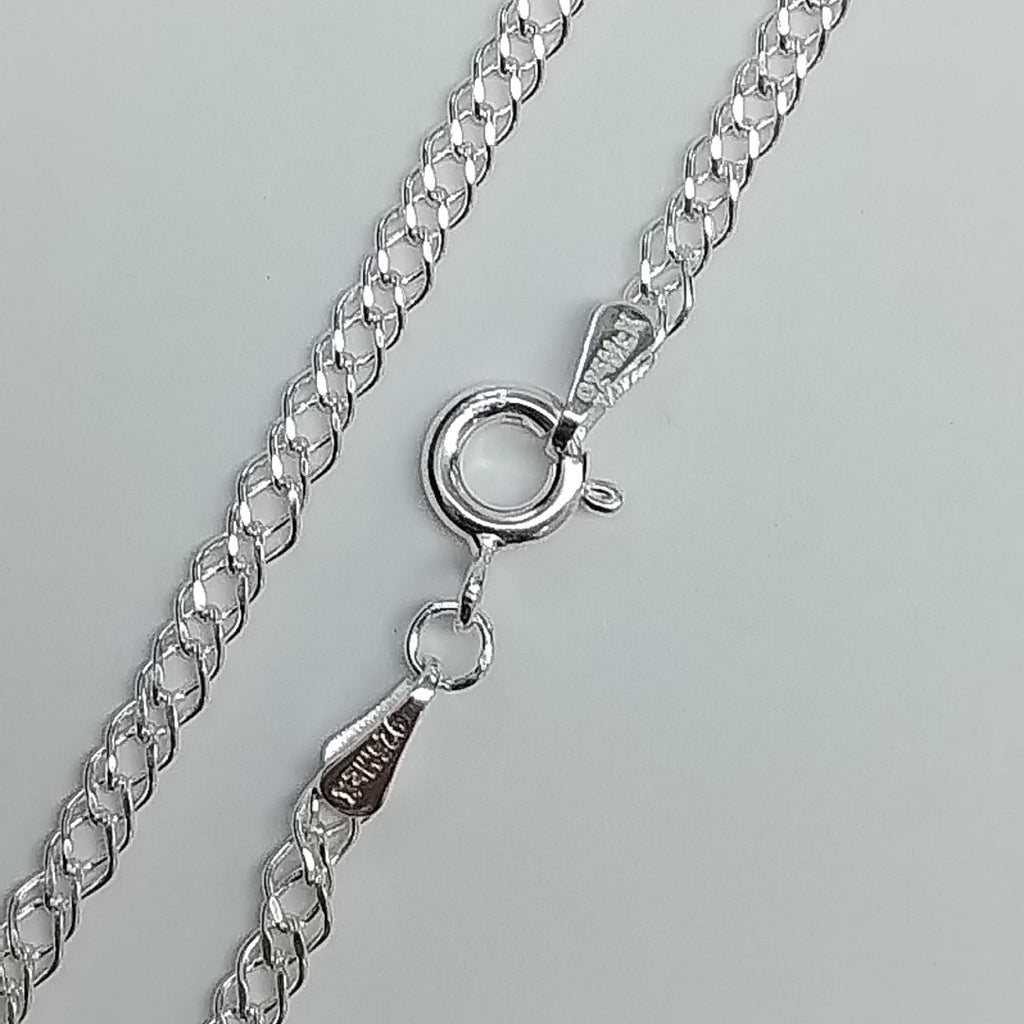 CADENA TEJIDO ESLABONES PLATA .925 55 CM 4.2 GR (NUEVO)