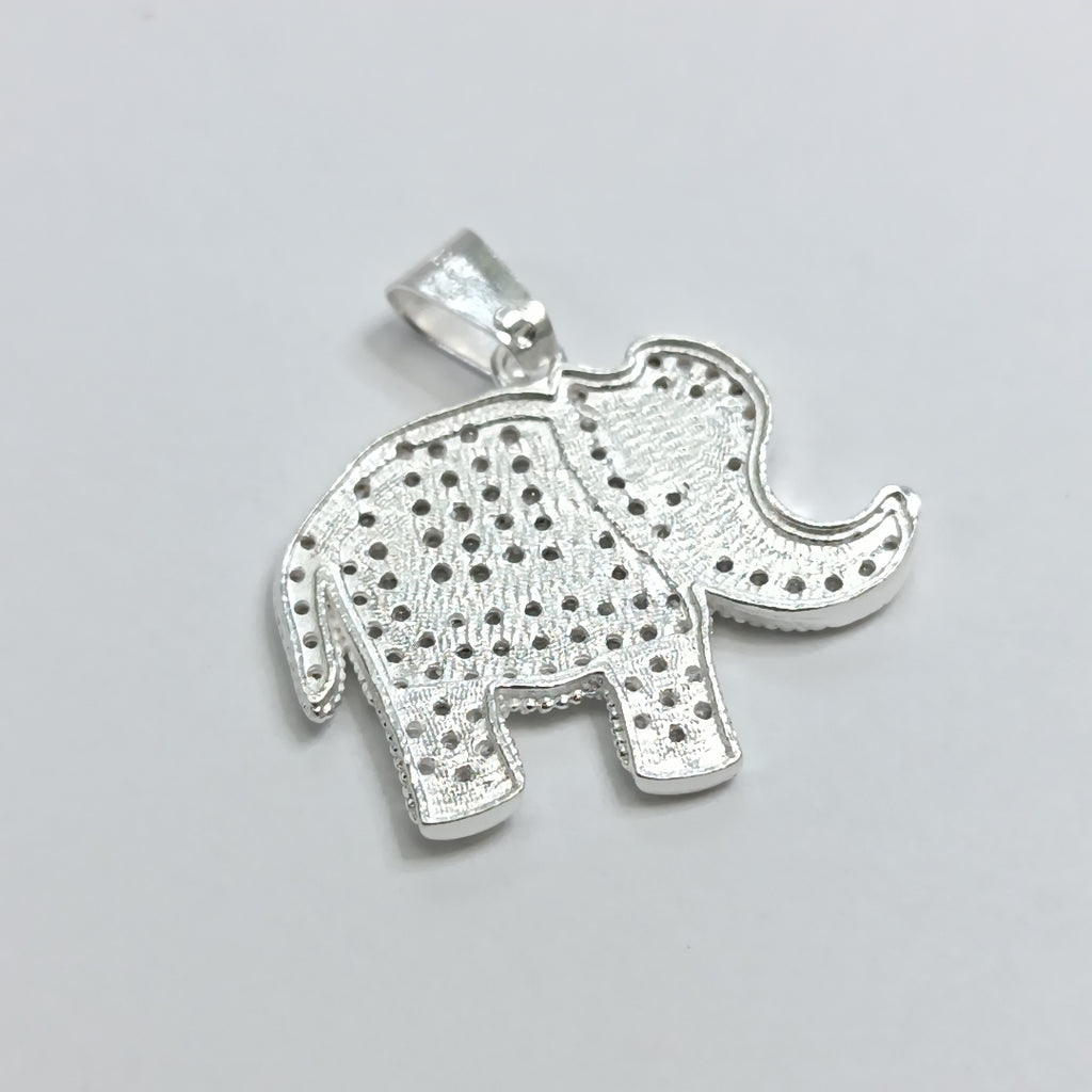DIJE ELEFANTE C/CIRCONIAS PLATA .925 5.4 GR (NUEVO)