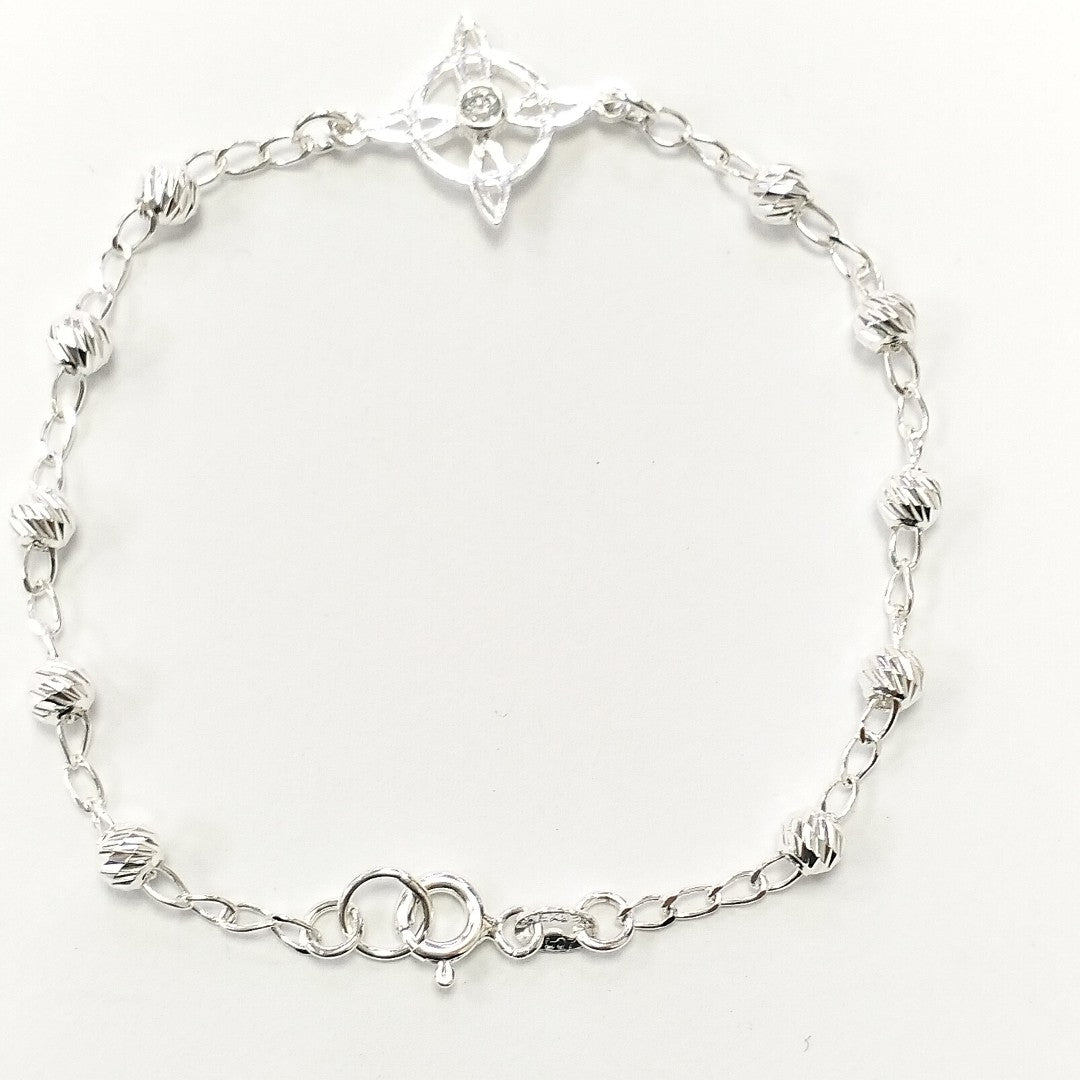 PULSERA TEJIDO ESPECIAL PLATA .925 18 CM 2.8 GR (NUEVO)