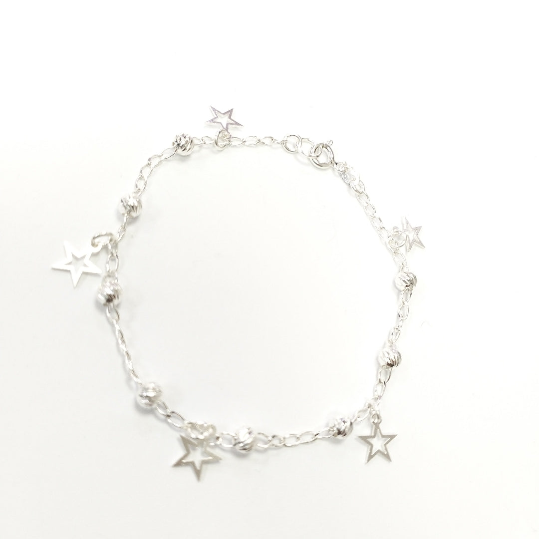 PULSERA TEJIDO ESPECIAL PLATA .925 18 CM 2.7 GR (NUEVO)