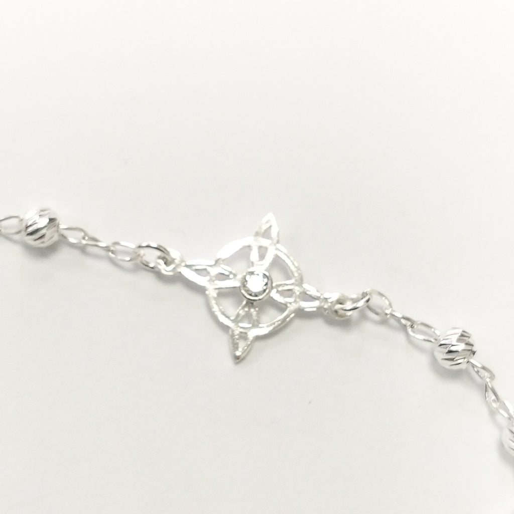 PULSERA TEJIDO ESPECIAL PLATA .925 18 CM 2.8 GR (NUEVO)