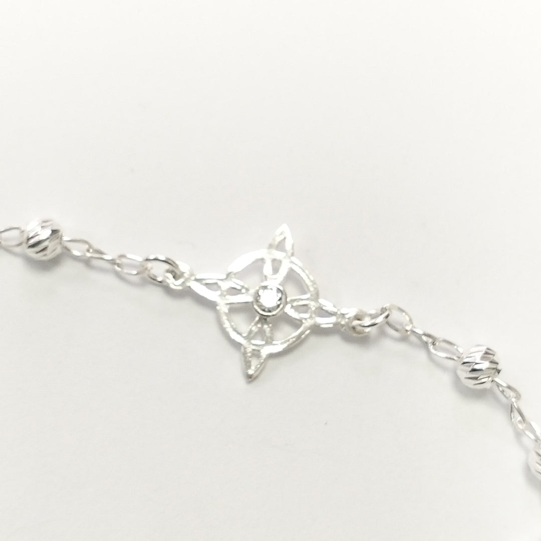 PULSERA TEJIDO ESPECIAL PLATA .925 18 CM 2.8 GR (NUEVO)