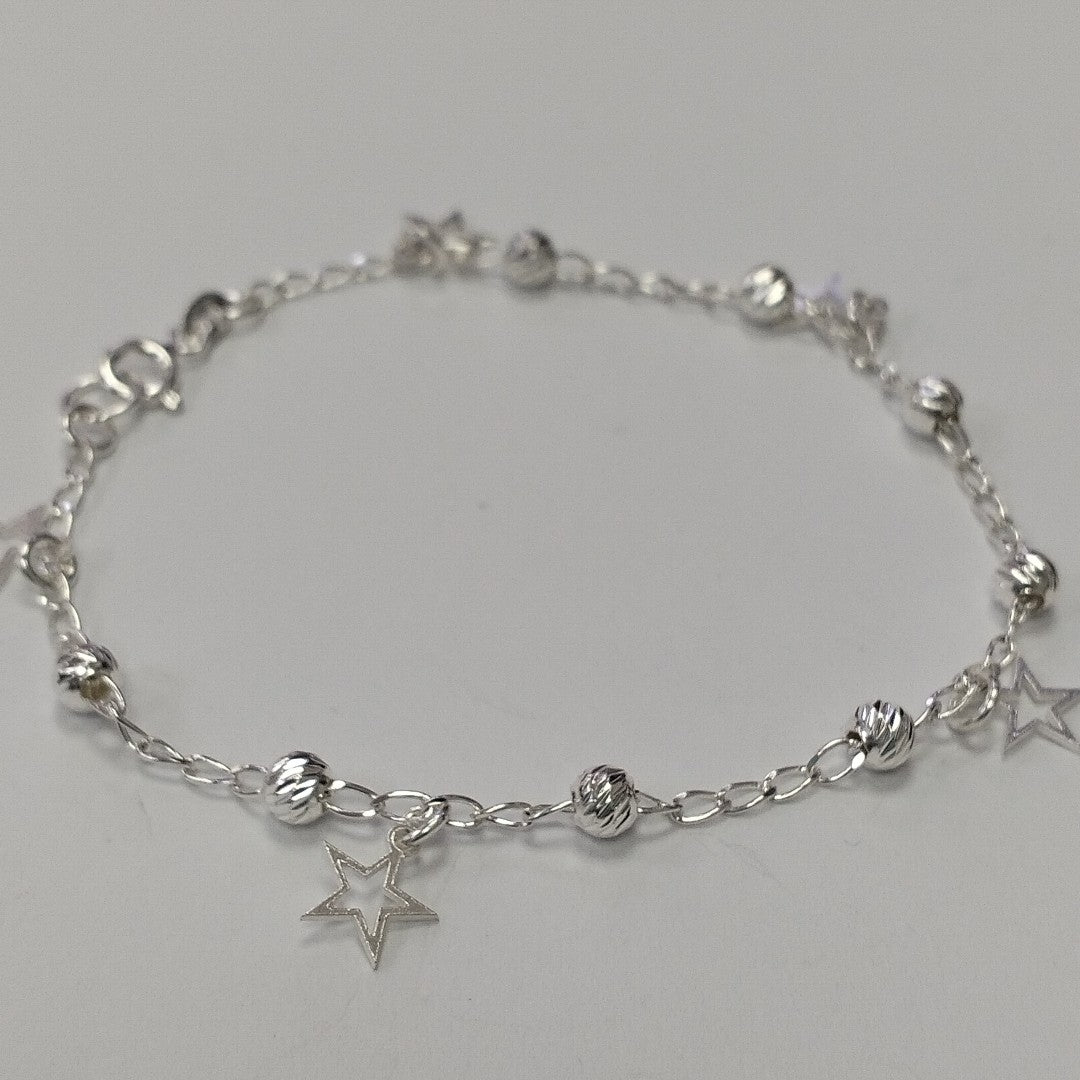 PULSERA TEJIDO ESPECIAL PLATA .925 18 CM 2.7 GR (NUEVO)