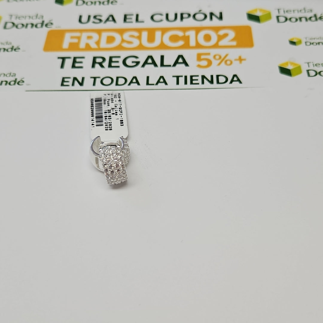 HUGGIES C/CIRCONIAS PLATA .925 5.5 GR (NUEVO)
