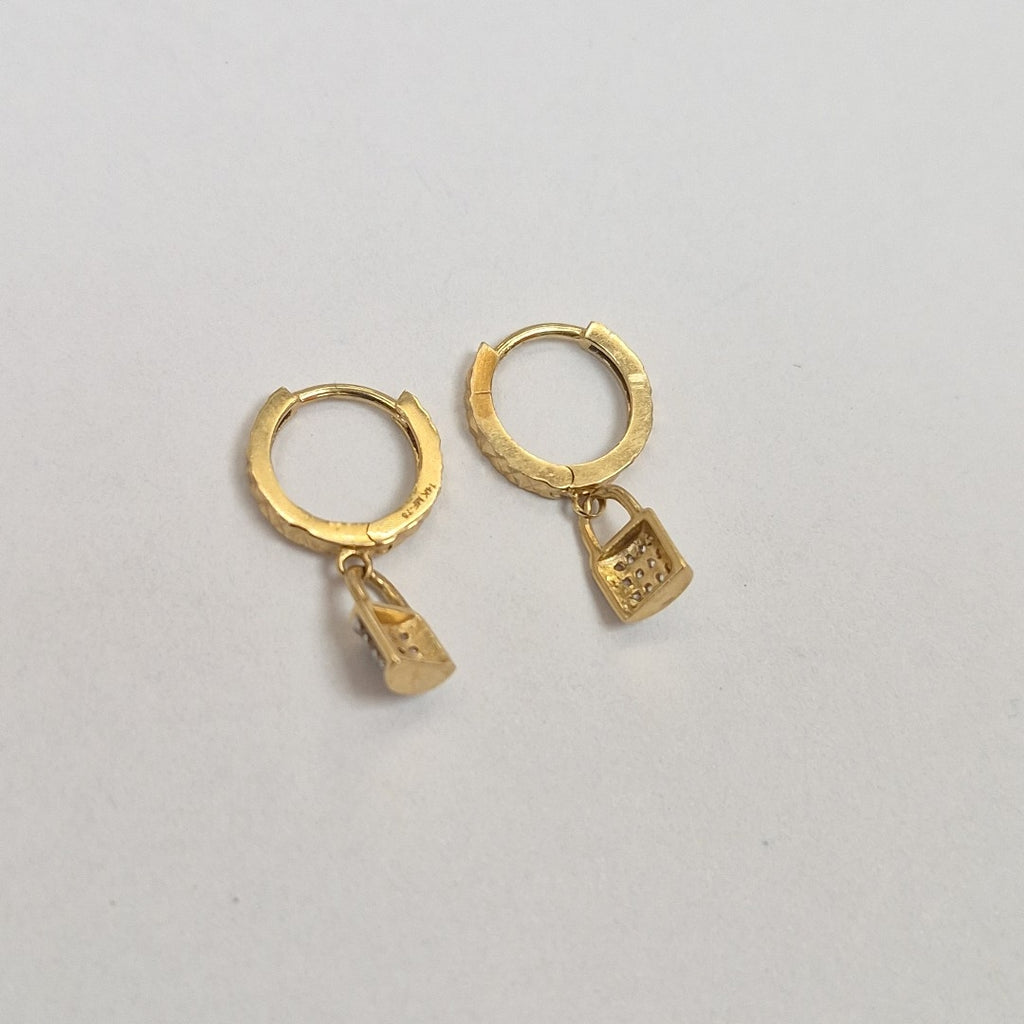 ARRACADAS PAR ORO 14 K 1,80 GRMS (SEMINUEVO)