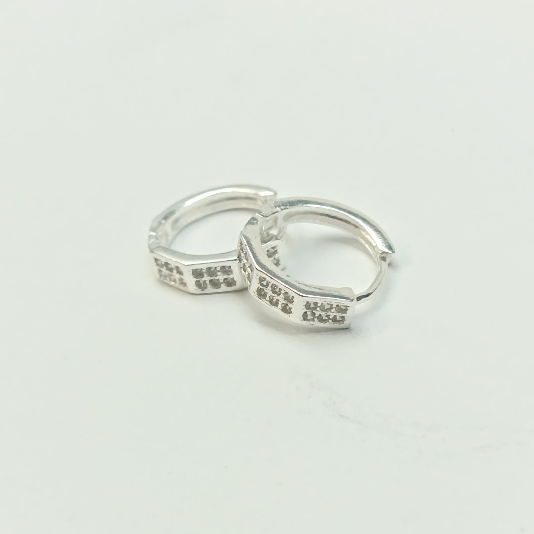 ARRACADAS C/CIRCONIAS PLATA .925 2.6 GR (NUEVO)