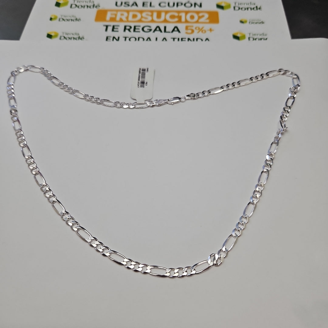 CADENA TEJIDO 3X1 PLATA .925 60 CM 16.8 GR (NUEVO)