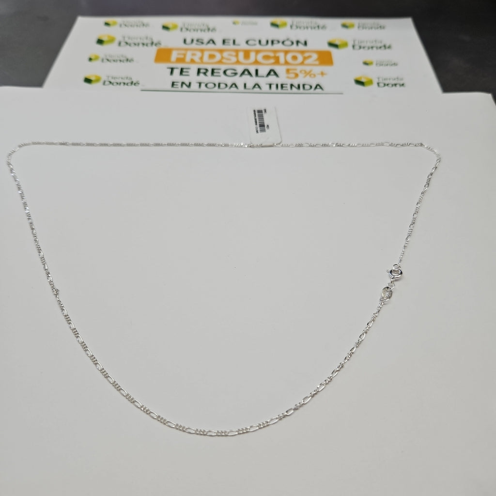 CADENA TEJIDO 3X1 PLATA .925 55 CM 2.4 GR (NUEVO)