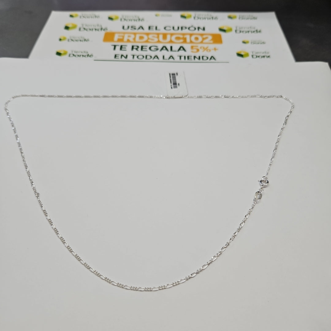 CADENA TEJIDO 3X1 PLATA .925 55 CM 2.4 GR (NUEVO)