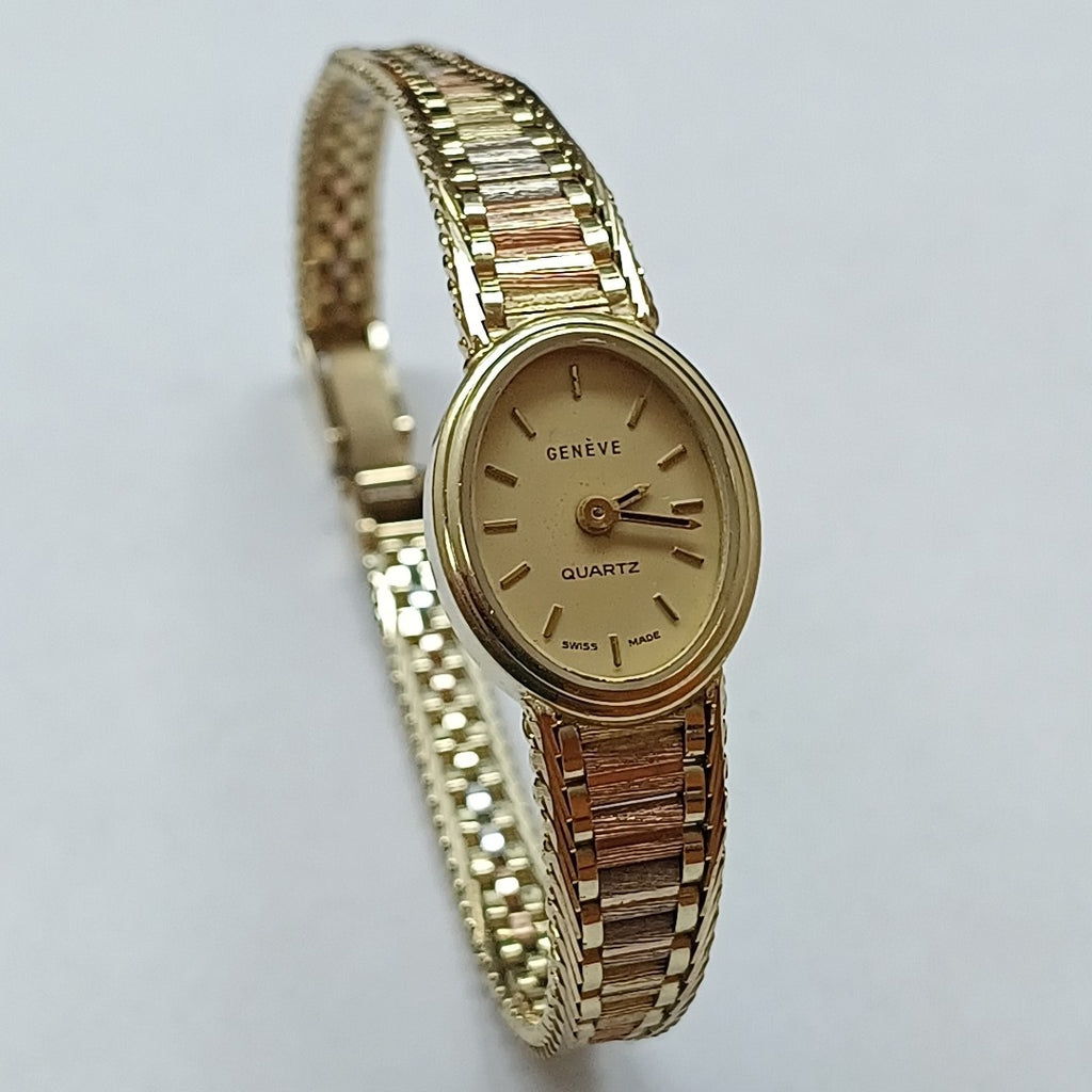 RELOJ CAJA Y PULSO ORO ORO COMBINADO 14 K 21 GRMS (SEMINUEVO)