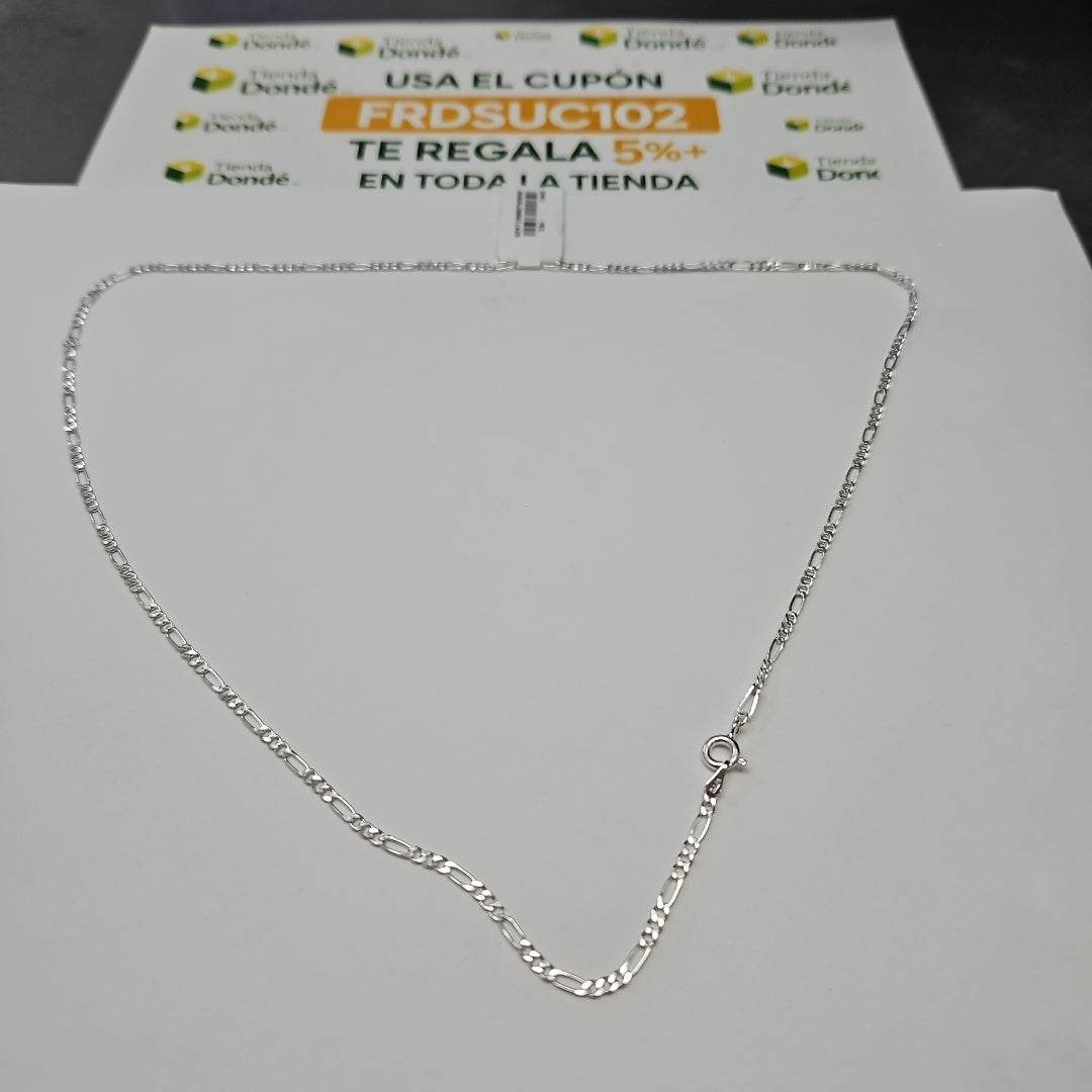 CADENA TEJIDO 3X1 PLATA .925 55 CM 4.6 GR (NUEVO)